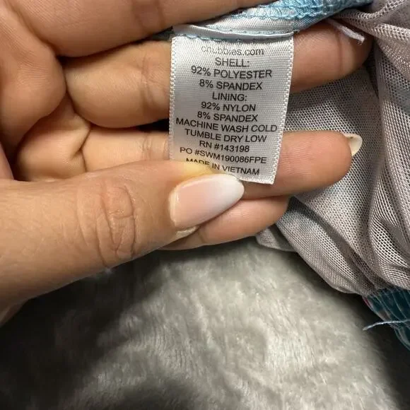 Chubbies Flamingo Print Blue Pink Swim Surf Board Shorts W/Pockets Size Medium - Picture 6 of 8